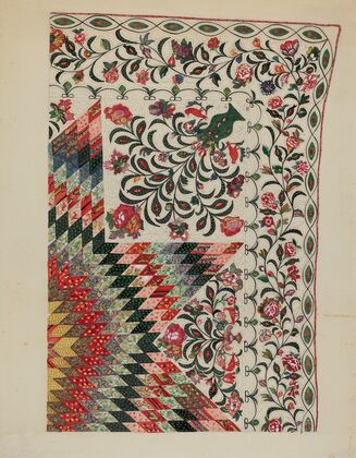 Patchwork and Applique Quilt