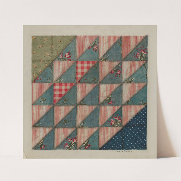 Patchwork Quilt (1935-1942) by Mona Brown