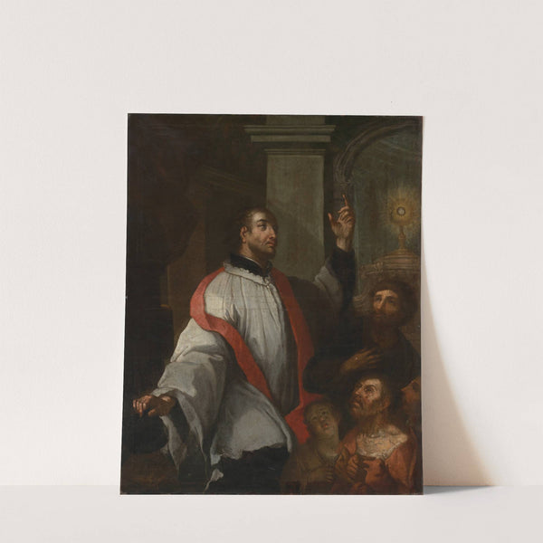 Pater Nikolaus Hausenka, Ordensgeistlicher der Piaristen, als Prediger by Heinrich Lihl