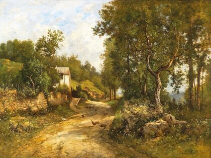 Path through a Large Landscape