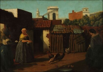 Patio porteño en 1850
