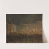 Patriotic manifestation at the square of the Old Town in 1861 by Aleksander Lesser