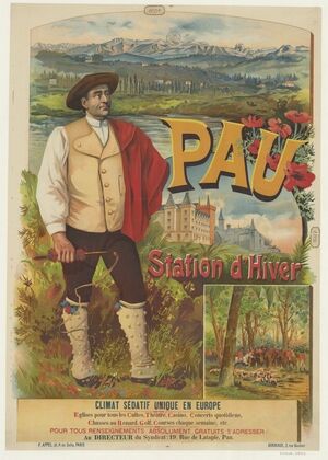 Pau, station d’hiver. Climat sédatif unique en Europe (1890)