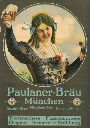 Paulaner-Bräu München. Tropensichere Flaschenbiere (1900)