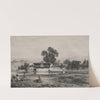 Pavilion at the Edge of a River (c. 1833–60) by Alexandre-Gabriel Decamps
