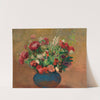 Pavots Et Oeillets De Poète Dans Un Vase Bleu by Odilon Redon