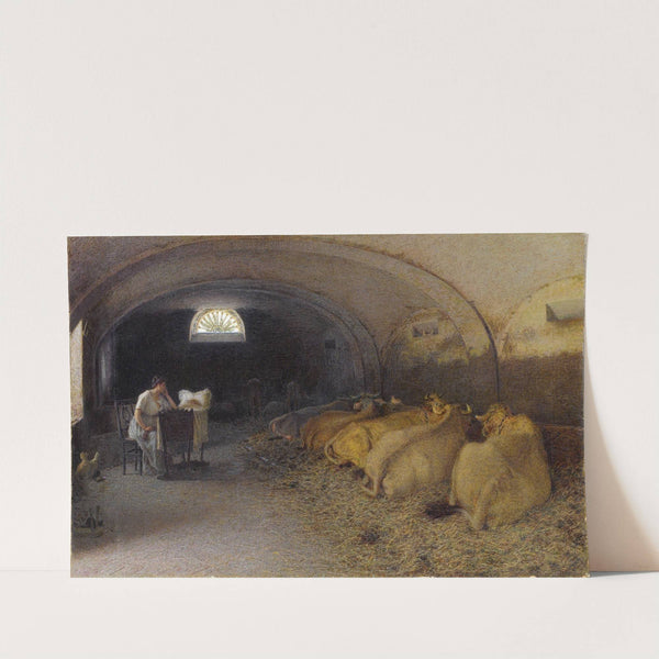 Pax (La Stalla) by Angelo Morbelli