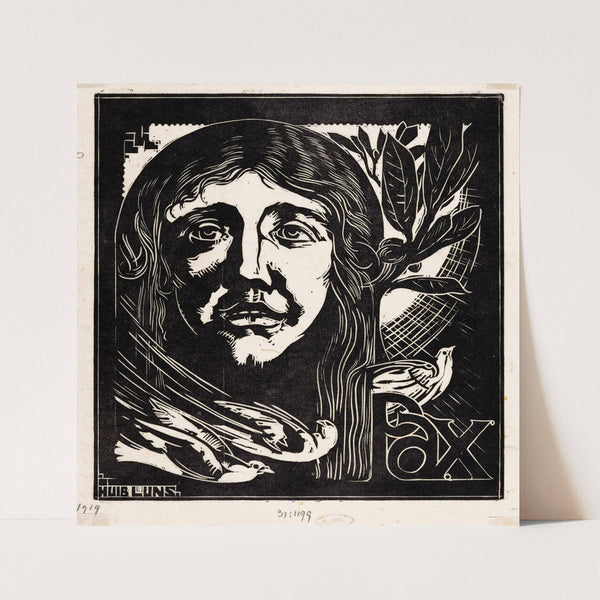 Pax met duiven (1919) by Huib Luns