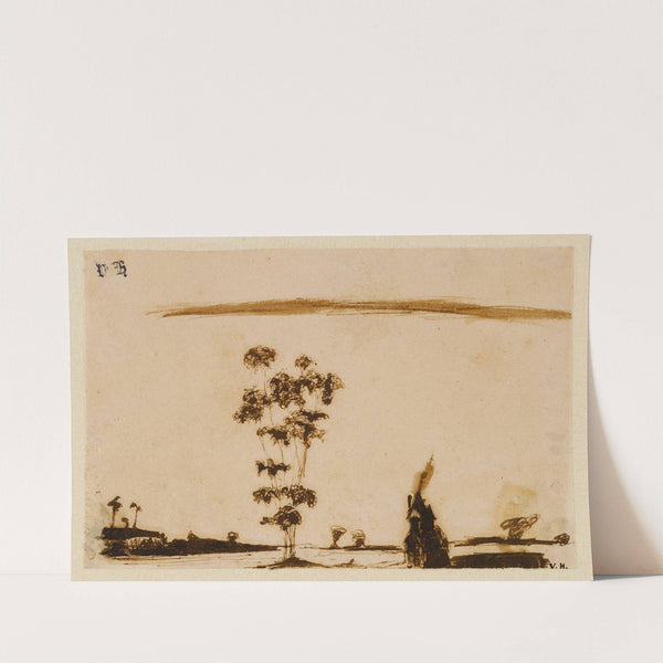 Paysage à l’arbre (1839) by Victor Hugo