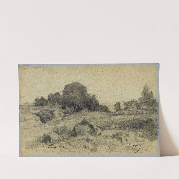 Paysage à Marlotte (Fontainebleau) (1856) by Henri-Joseph Harpignies