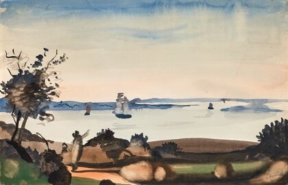 Paysage au bord de la mer (circa 1948)