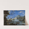 Paysage au bord du lac by Joachim Patinir  