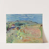 Paysage au champ de blé aux bœufs (circa 1935) by Raoul Dufy