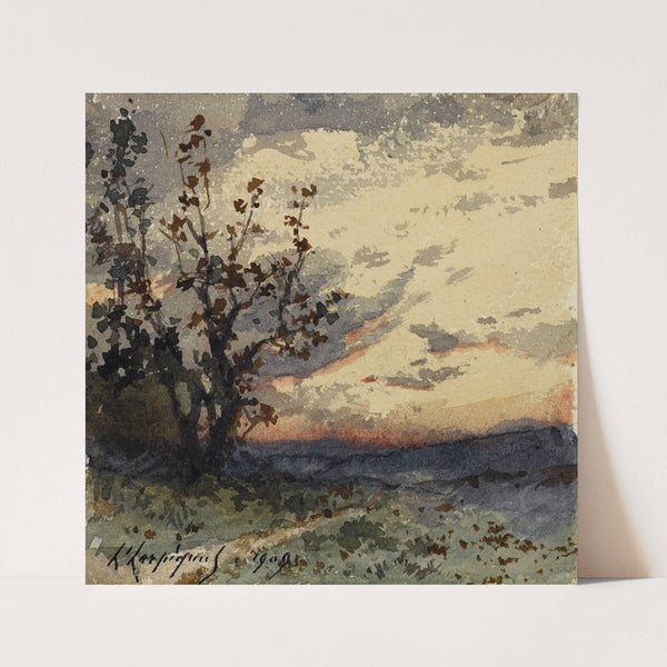 Paysage au crépuscule (1909) by Henri-Joseph Harpignies