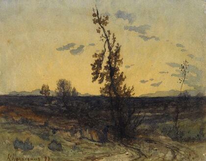 Paysage au crépuscule (1877)