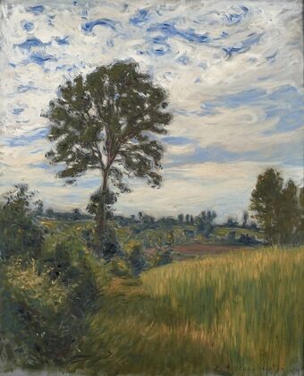 Paysage au grand arbre