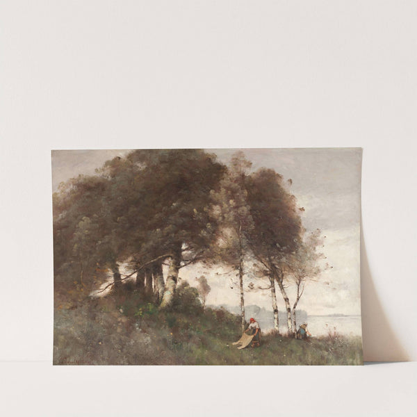 Paysage aux lavandières by Paul Désiré Trouillebert