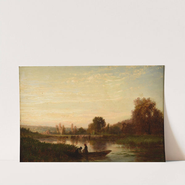 Paysage avec cours d&#039;eau by Émile Lambinet