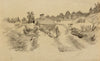 Paysage avec deux batisses