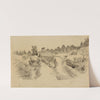 Paysage avec deux batisses by Arthur-Joseph Gueniot