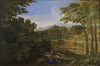 Paysage avec deux nymphes et un serpent (ca 1659)