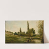 Paysage avec laveuses Peintre by Charles François Daubigny