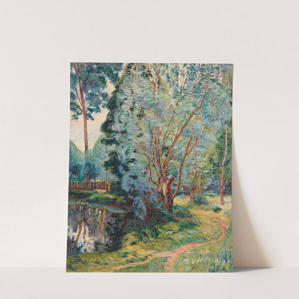 Paysage boise à l’étang (circa 1890) by Armand Guillaumin