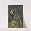 Paysage. Cabane sur des pattes de poule by Victor Mikhailovich Vasnetsov