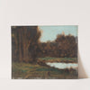 Paysage d&#039;Alsace, une mare by Jean-Jacques Henner