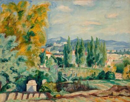 Paysage d’automne aux environs de Saint-Tropez