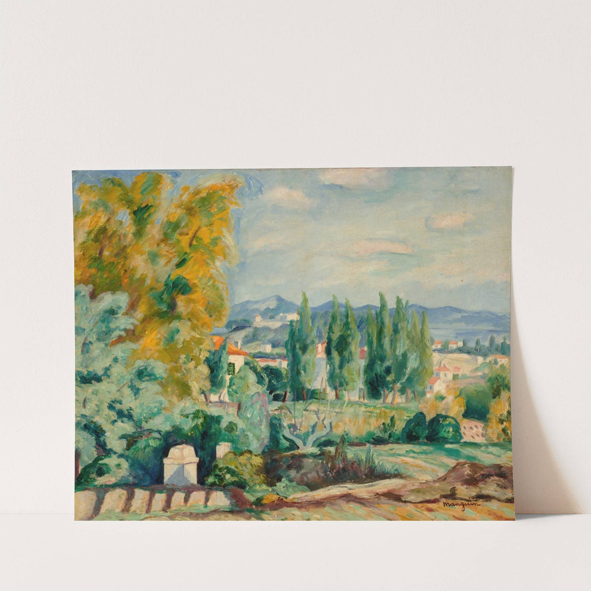 Paysage d'automne aux environs de Saint-Tropez by Henri Manguin