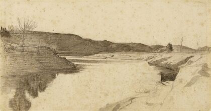 Paysage des bords du Tibre (19th century)