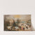 Paysage d&#8217;hiver avec patineurs et chasseurs, une ville dans le lointain by Adam van Breen
