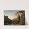 Paysage d&#039;Italie avec trois chevaliers by Pierre-Athanase Chauvin