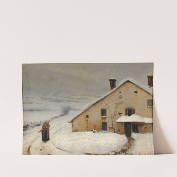 Paysage. Effet de neige by Augustin Chenu