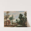 Paysage fluvial animé de personnages by Jan Wildens