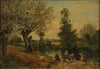 Paysage. Laveuses