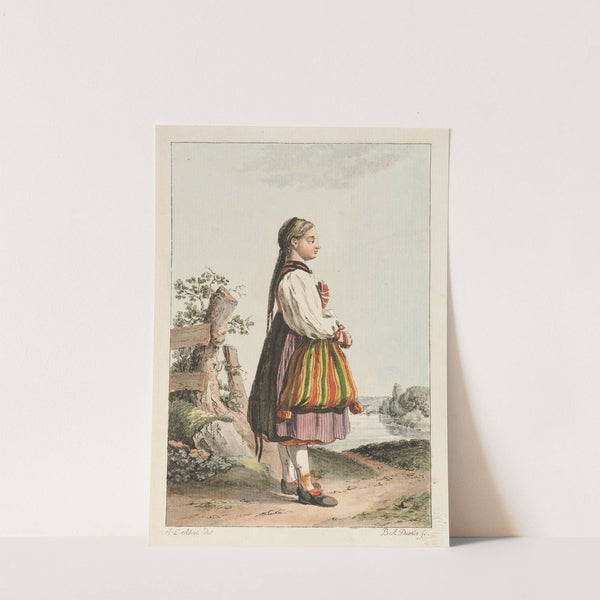 Paysanne de l’Ärgöw (1775 - 1778) by Johann Ludwig Aberli