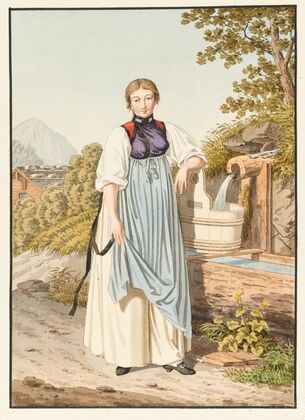 Paysanne de Meyringuen dans la vallée d’Oberhasli (1805)
