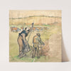 Paysanne et enfant faisant du feu (circa 1890) by Camille Pissarro