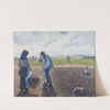 Paysans dans les champs, Éragny (Peasants in the Fields, Éragny)  (1890) by Camille Pissarro