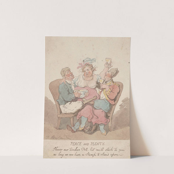 Peace and plenty (1782–1800) by Thomas Rowlandson