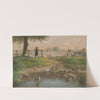 Peasant Children at Goose Pond by Jean-François Millet