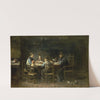 Peasant family at the table by Jozef Israëls