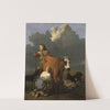 Peasant Girl Milking a Cow by Karel Dujardin