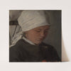 Peasant Girl with a White Headcloth (1885) by Wilhelm Leibl
