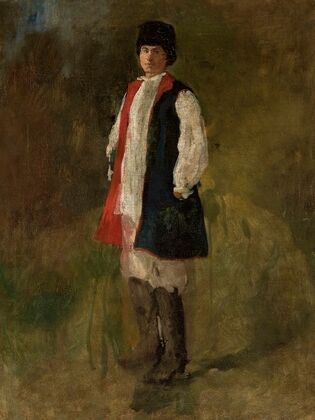 Peasant in the “sukmana” overcoat