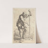 Peasant with Staff by Salvator Rosa