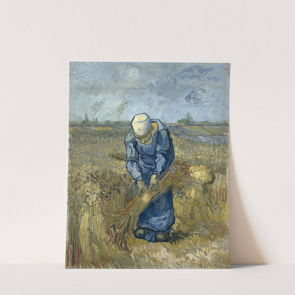 Peasant Woman Binding Sheaves (After Millet) by Vincent van Gogh