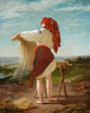 Peasant woman breaking flax (1859)